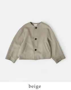 美品　ORCIVAL ウールビーバー リバーノーカラーブルゾン　ケープ クーポン対象】ORCIVAL オーチバル オーシバル リバーウールビーバー