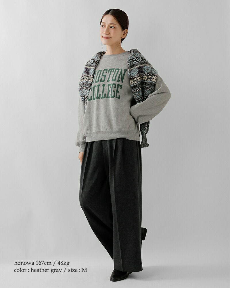 REMI RELIEF レミレリーフ コットン SP加工3飛び裏毛 クルーネック