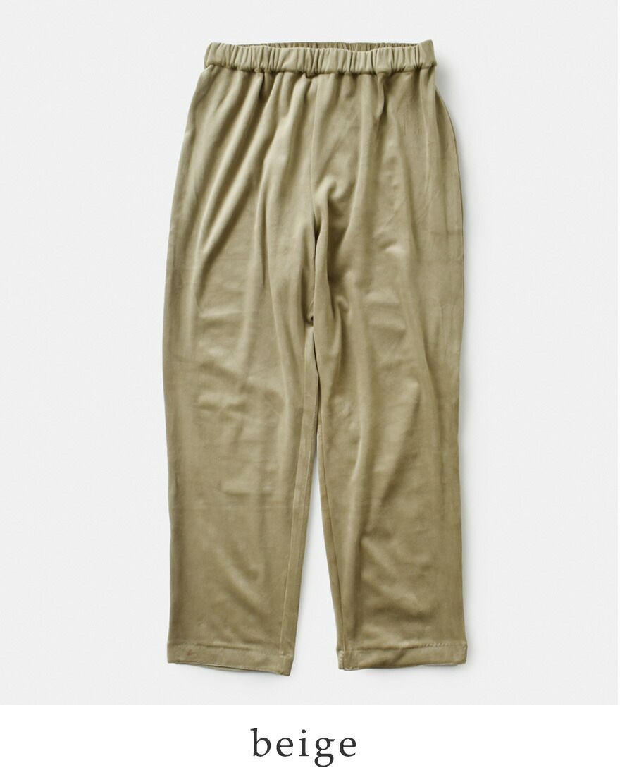 mizuiro ind ミズイロインド ベロア イージー パンツ 4-260066