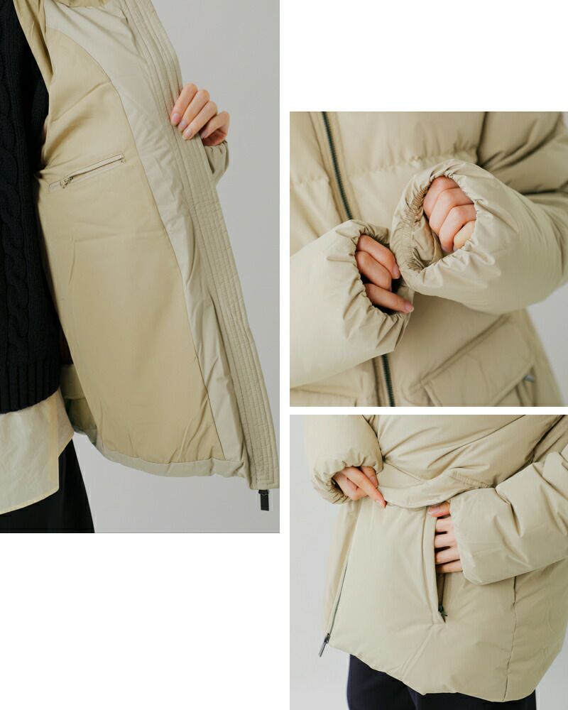 PYRENEX ピレネックス オルガ 撥水 ミドル フード ダウンジャケット