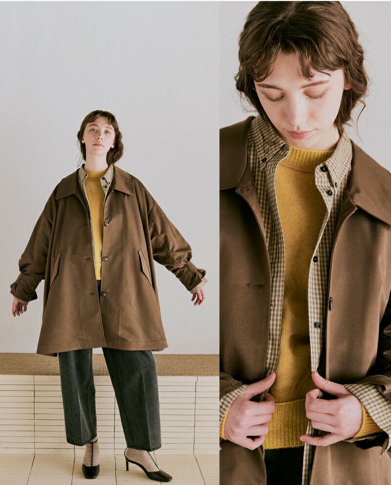 whyto ホワイト チュール レイヤード ニット “tulle layered knit