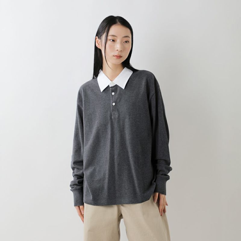 Shinzone シンゾーン  コットン ラガー ポロシャツ “RUGGER POLO SHIRT” 25amscu19 レディース 2025aw新作  クーポン対象 Shinzone シンゾーン コットン ラガー ポロシャツ “RUGGER POLO SHIRT