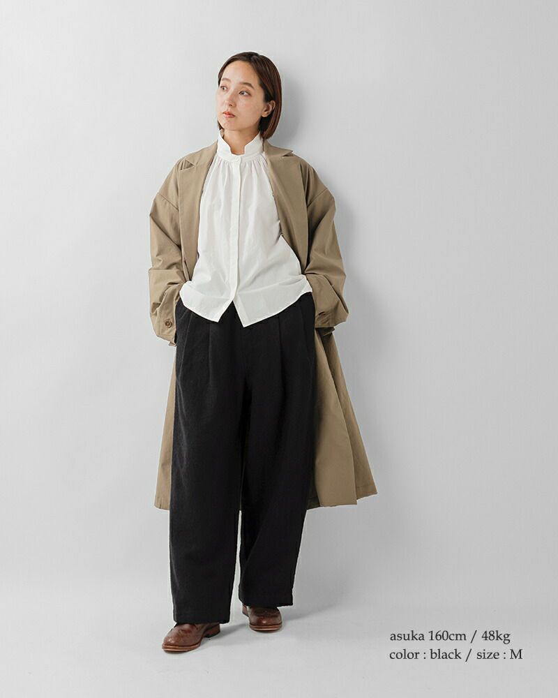 TRAVAIL MANUEL トラバイユマニュアル ウールリネンミルド 2タック