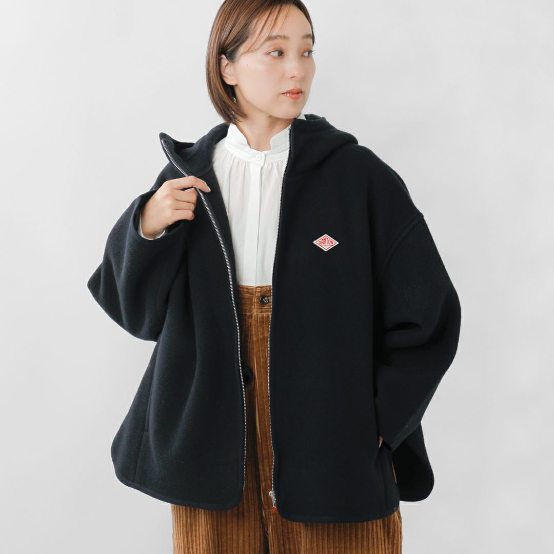 DANTON ダントン ウール メルトン フーデッド ブルゾン dt-a0711mew