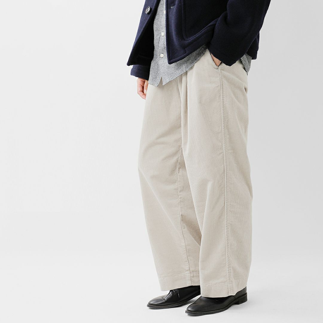 DANTON ダントン コーデュロイ イージー クロップド パンツ dt