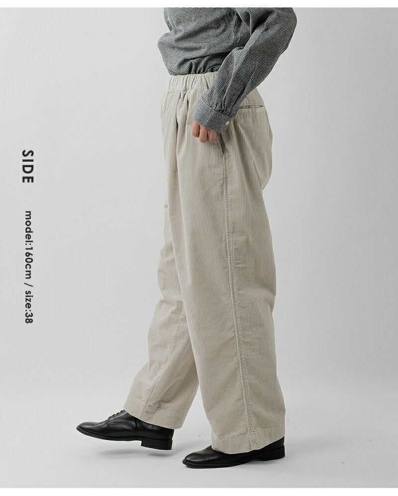 DANTON ダントン コーデュロイ イージー クロップド パンツ dt