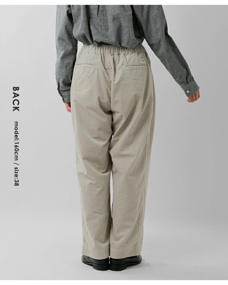 DANTON ダントン コーデュロイ イージー クロップド パンツ dt