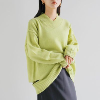 30%OFF】YENN イエン ウォッシャブル ウール Vネック プルオーバー