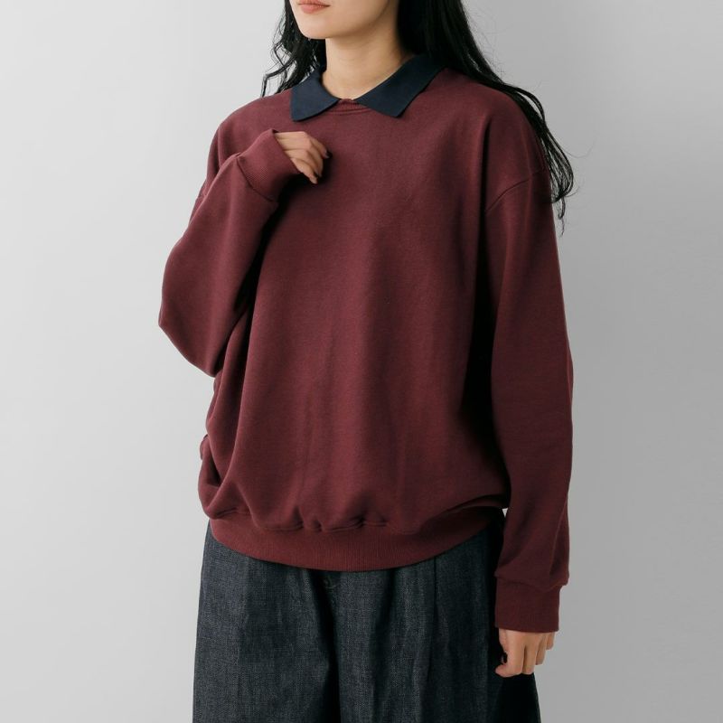 CONICHIWA bonjour コンニチハ ボンジュール  ボーイカラー スウェット プルオーバー “BOY COLLAR MTM” boy-collar-mtm レディース 2025aw新作  クーポン対象 30%OFF】CONICHIWA bonjour コンニチハ ボンジュール ボーイカラー