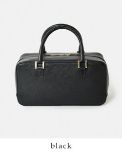 POMTATA ポンタタ カウレザー ボックスシェイプ型 ハンドバッグ “RONE