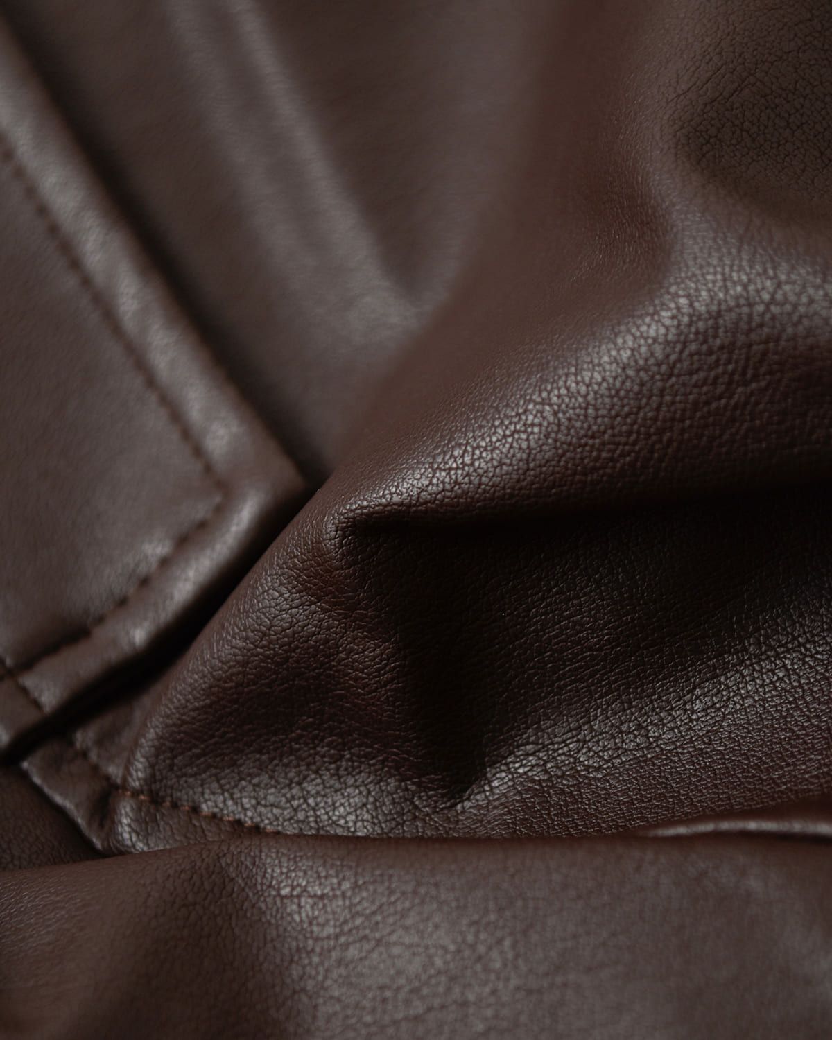 CLANE クラネ フェイクレザー バルーン ジャケット 19101-0012