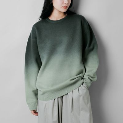 graphpaper グラフペーパー グラデーション ウール クルーネック