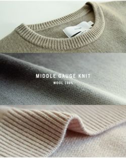 graphpaper グラフペーパー グラデーション ウール クルーネック