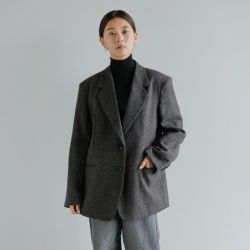 anuke アンヌーク ヘリンボーン ウール ジャケット “Herringbone Wool