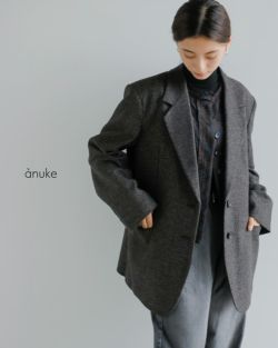 anuke アンヌーク ヘリンボーン ウール ジャケット “Herringbone Wool