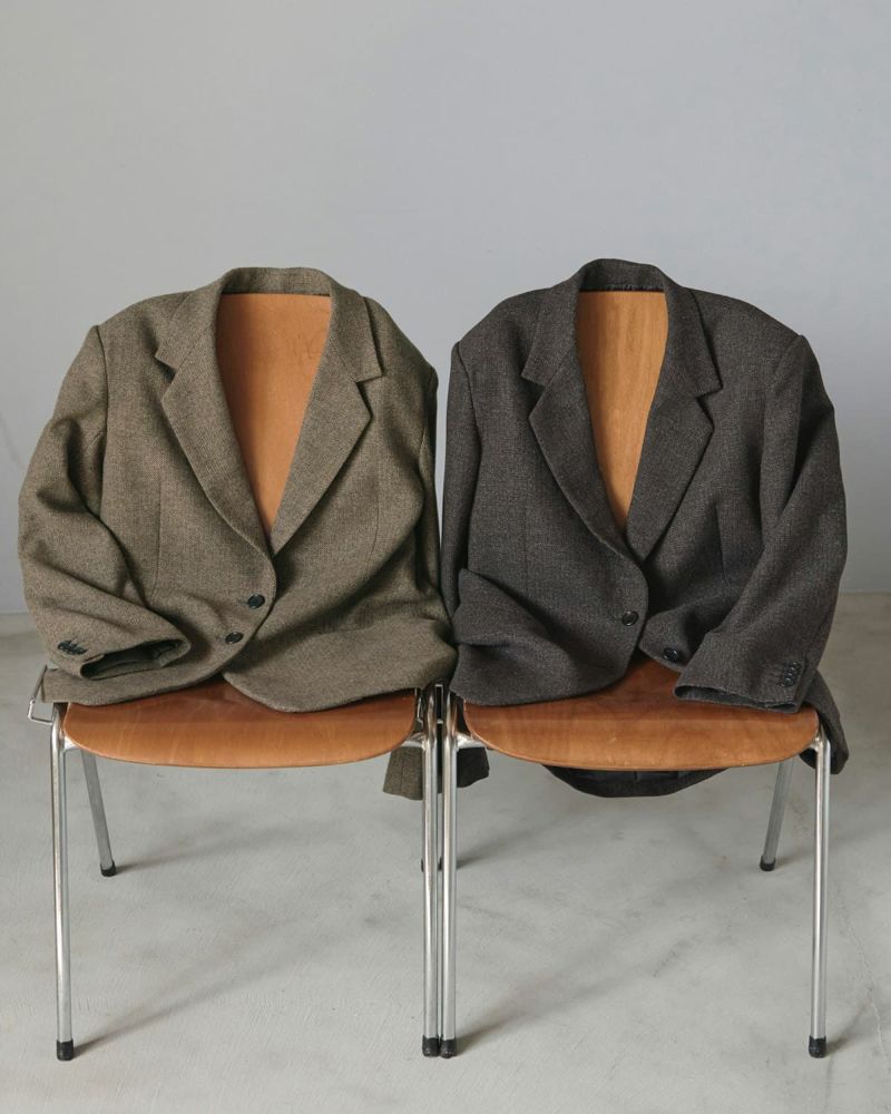 anuke アンヌーク ヘリンボーン ウール ジャケット “Herringbone Wool