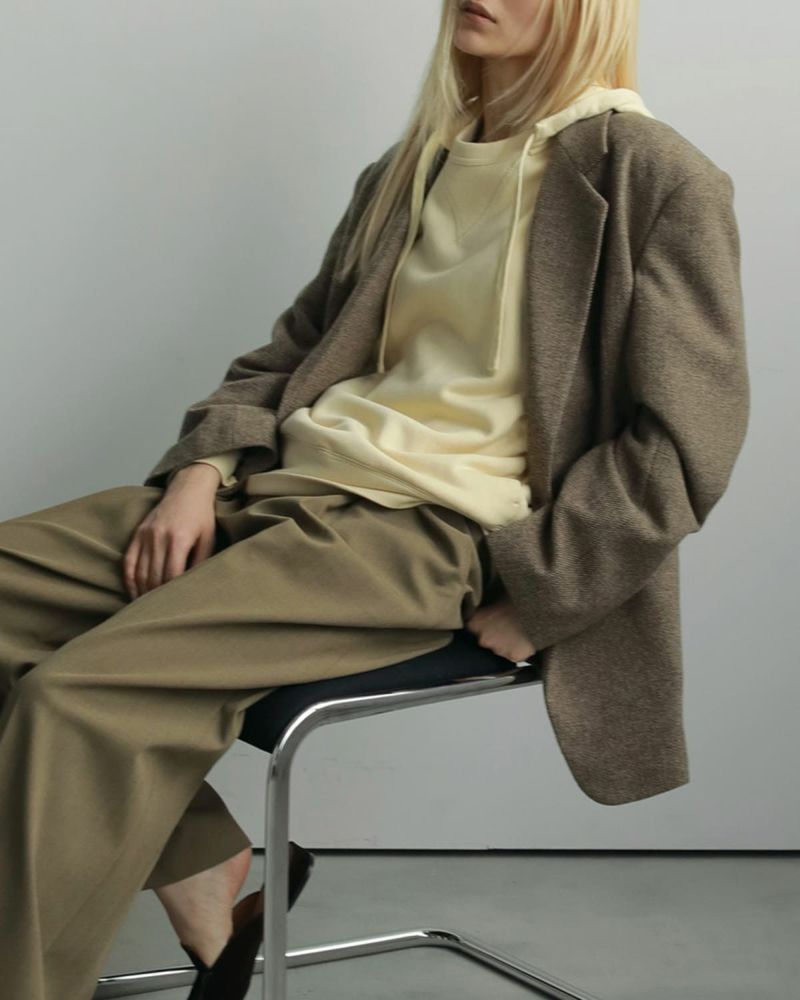 anuke アンヌーク ヘリンボーン ウール ジャケット “Herringbone Wool