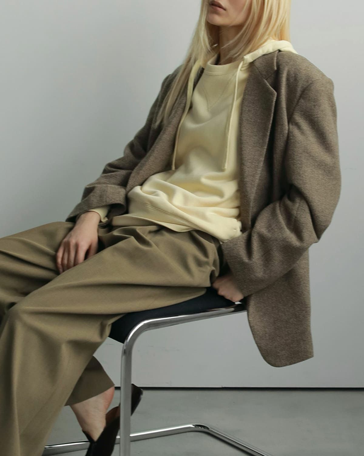 anuke アンヌーク ヘリンボーン ウール ジャケット “Herringbone Wool