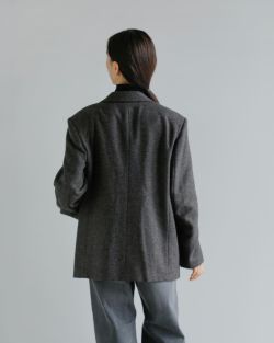 anuke アンヌーク ヘリンボーン ウール ジャケット “Herringbone Wool
