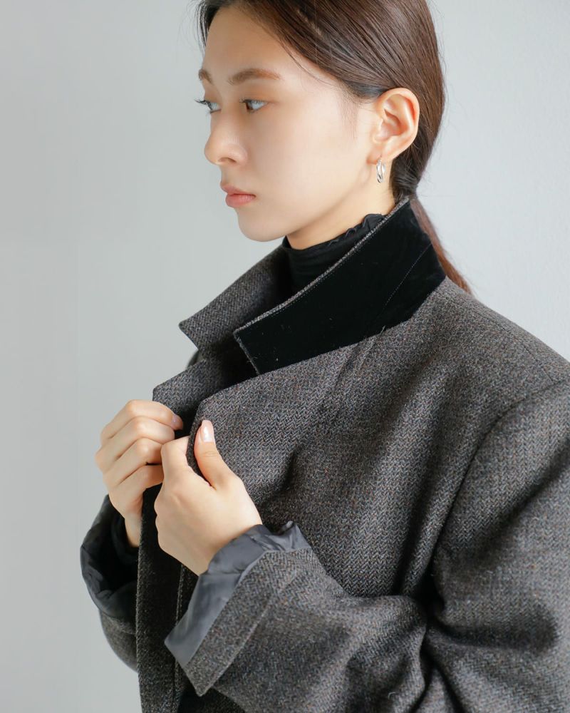 anuke アンヌーク ヘリンボーン ウール ジャケット “Herringbone Wool