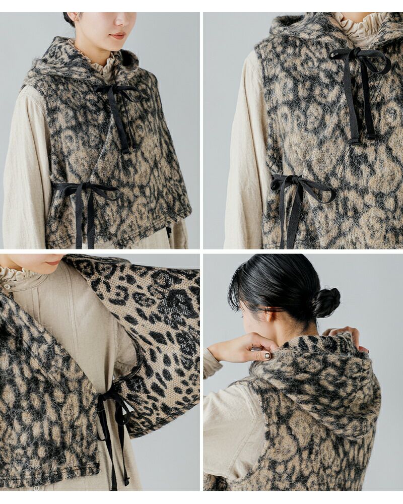 USA製 ENGINEERED GARMENTS レオパードベスト　M Engineered Garments(エンジニアードガーメンツ) Over Vest