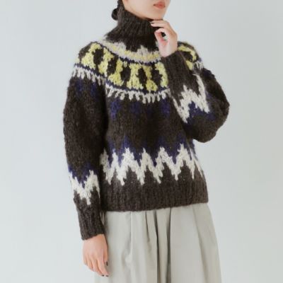 クーポン対象】unfil アンフィル モヘアブレンド ハンドニット