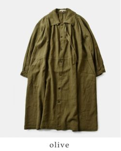 アミノ　Vlas Blomme コート★新品未使用タグ付き★ Vlas Blomme（ヴラスブラム） ウォッシュドリネン ラミー ウール