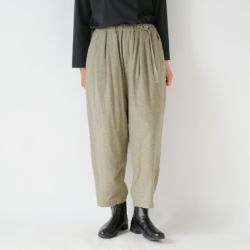 クーポン対象】Dulcamara ドゥルカマラ 縮絨ウール タック ワイド