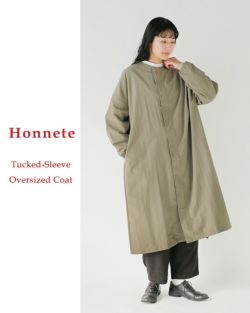 Honnete オネット オーバーサイズトレンチコート　サイズ1 Honnete（オネット）| オルメテックス ギャバジンラウンドカラー