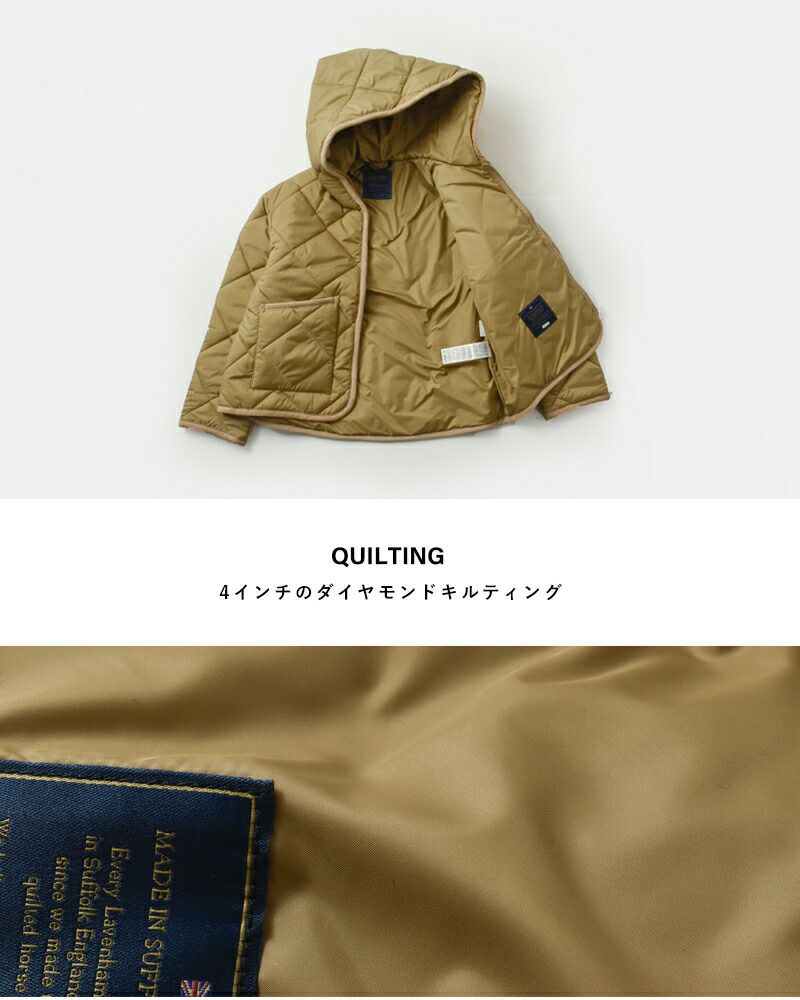 未使用 LAVENHAM 英国製ラベンハム ダイヤモンドキルティングジャケット LAVENHAM ラベンハム ビッグ キルティング ジップ クレイドン