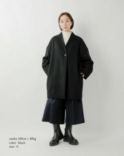 TRAVAIL MANUEL 定番ロングコート TRAVAIL MANUEL(トラバイユマニュアル) Wクロス ネイプカラーコート