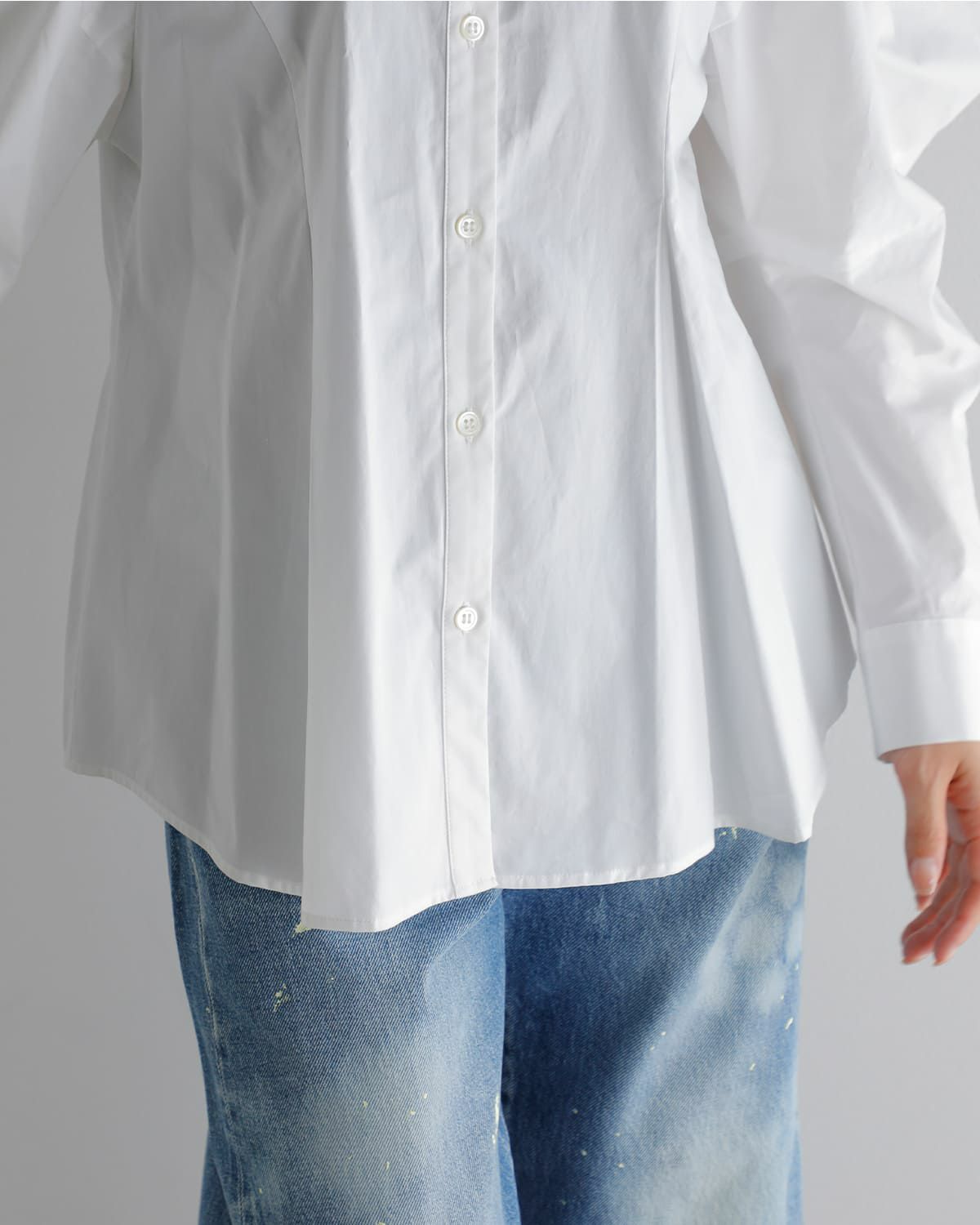 30%OFF】CLANE クラネ ボリュームスリーブ シャツ 19122-4252