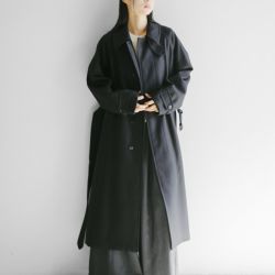 YLEVE イレーヴ SUPER100s ウール メルトン コート “SUPER 100s WOOL