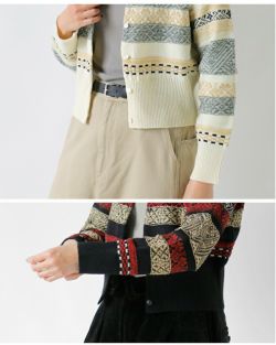 ASEEDONCLOUD アシードンクラウド セイヤコウ ジャガード カーディガン