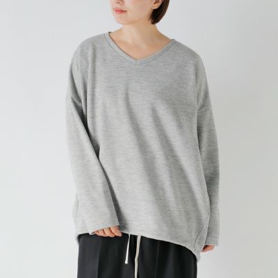 tumugu ツムグ コットン 裏起毛 ストーンウォッシュ加工 ニット プルオーバー tc25405 レディース 2025aw新作 ☆☆ 20%OFF】tumugu ツムグ コットン 裏起毛 ストーンウォッシュ加工