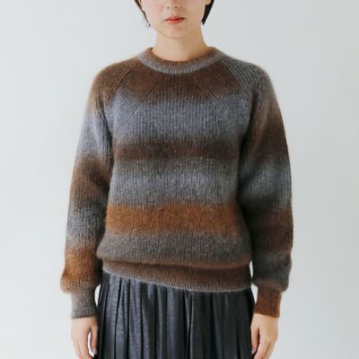 BATONER バトナー モヘア クルーネック ニット プルオーバー “MOHAIR