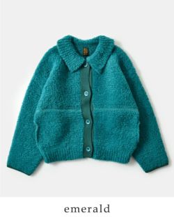 BATONER バトナー シェットランド ボア ポロ カーディガン “SHETLAND