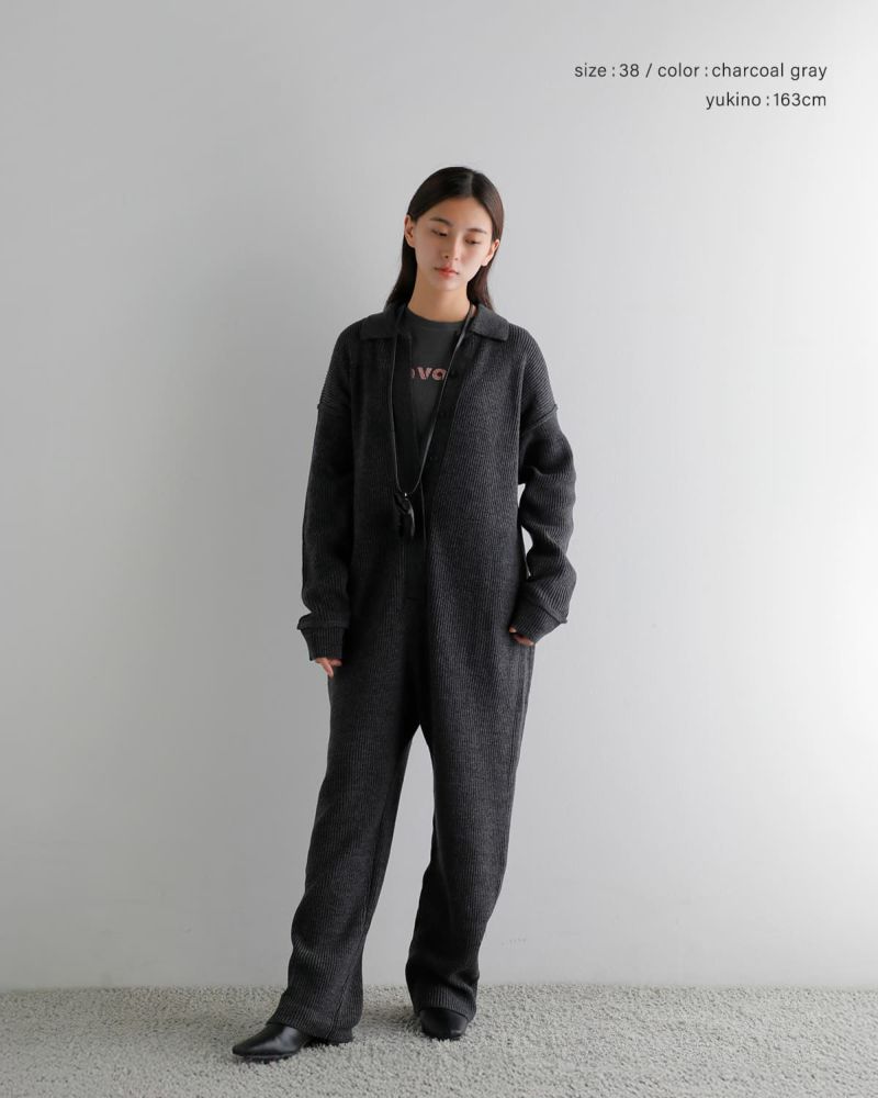 anuke アンヌーク ニット イージー コンビネゾン “Knit Easy