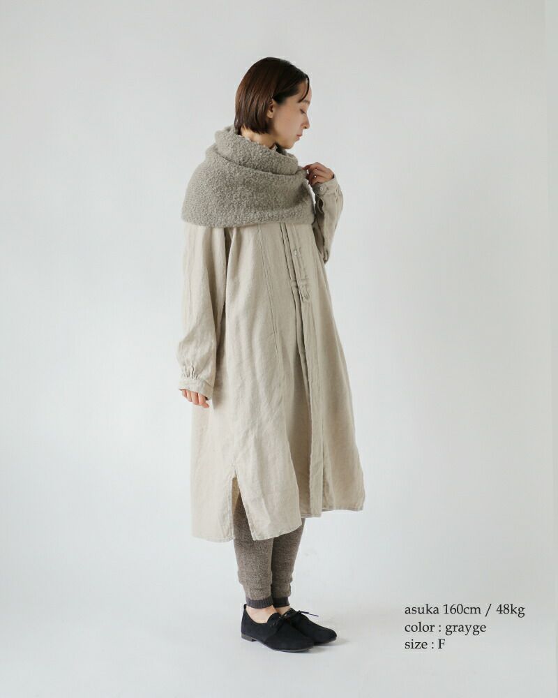 evam eva エヴァムエヴァ アルパカ ウール スヌード e253g182