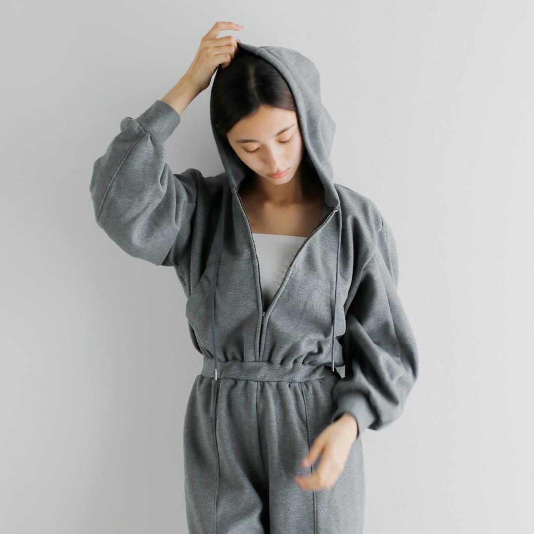 CLANE クラネ フーデッド スウェット オールインワン 19112-5282