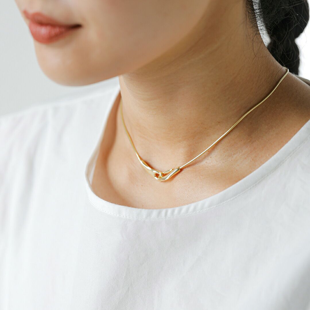 Aperdiem アペルディエム フロー スクエア フック ネックレス “Flow