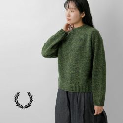 FRED PERRY フレッド ペリー ウール モックネック ニット プルオーバー