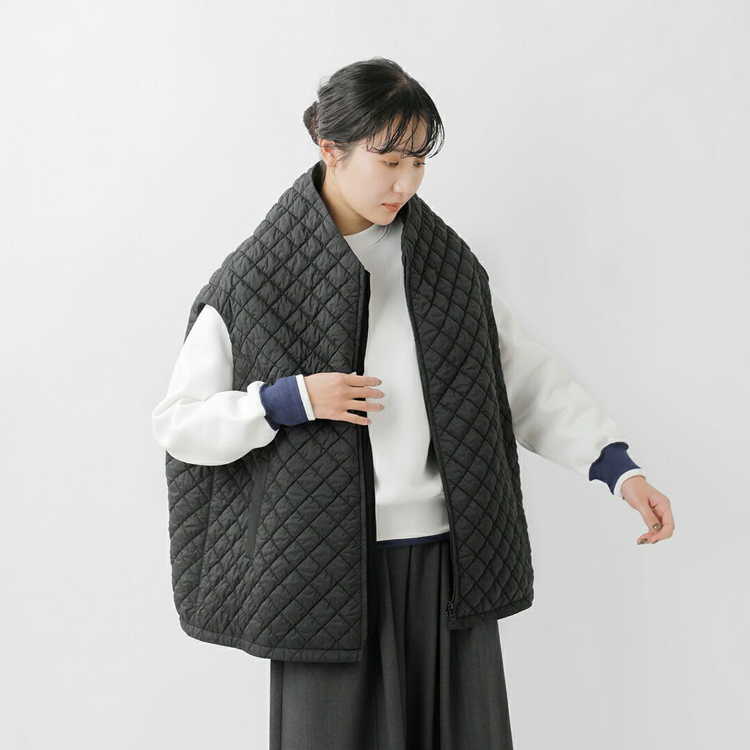 FIR MUM フィル マム ウールシーチング ボトルネック ラグラン コート