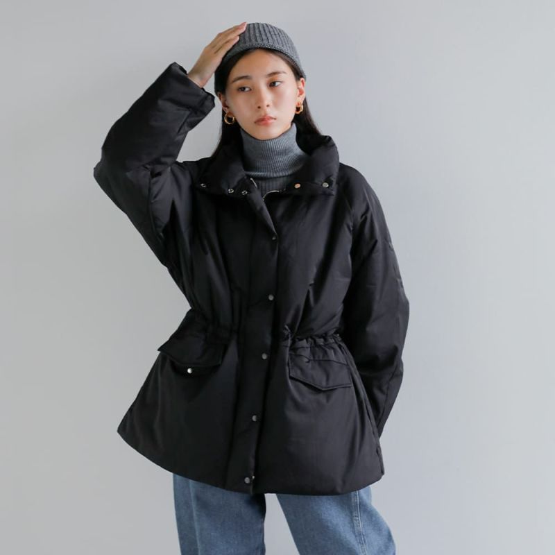 anuke アンヌーク スタンドカラー ミドル丈 ダウンコート “Standcollar