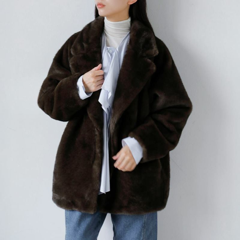 anuke アンヌーク エコミンクファー ジャケット “Eco Minkfur Jacket