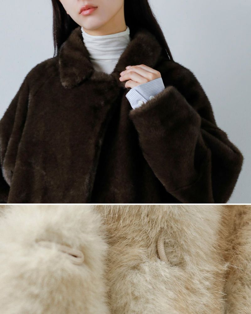 anuke アンヌーク エコミンクファー ジャケット “Eco Minkfur Jacket