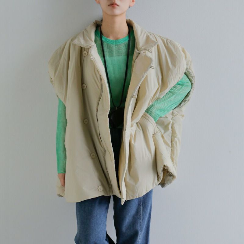 anuke アンヌーク 中綿 ボリューム オーバー ベスト “Volume Over Vest