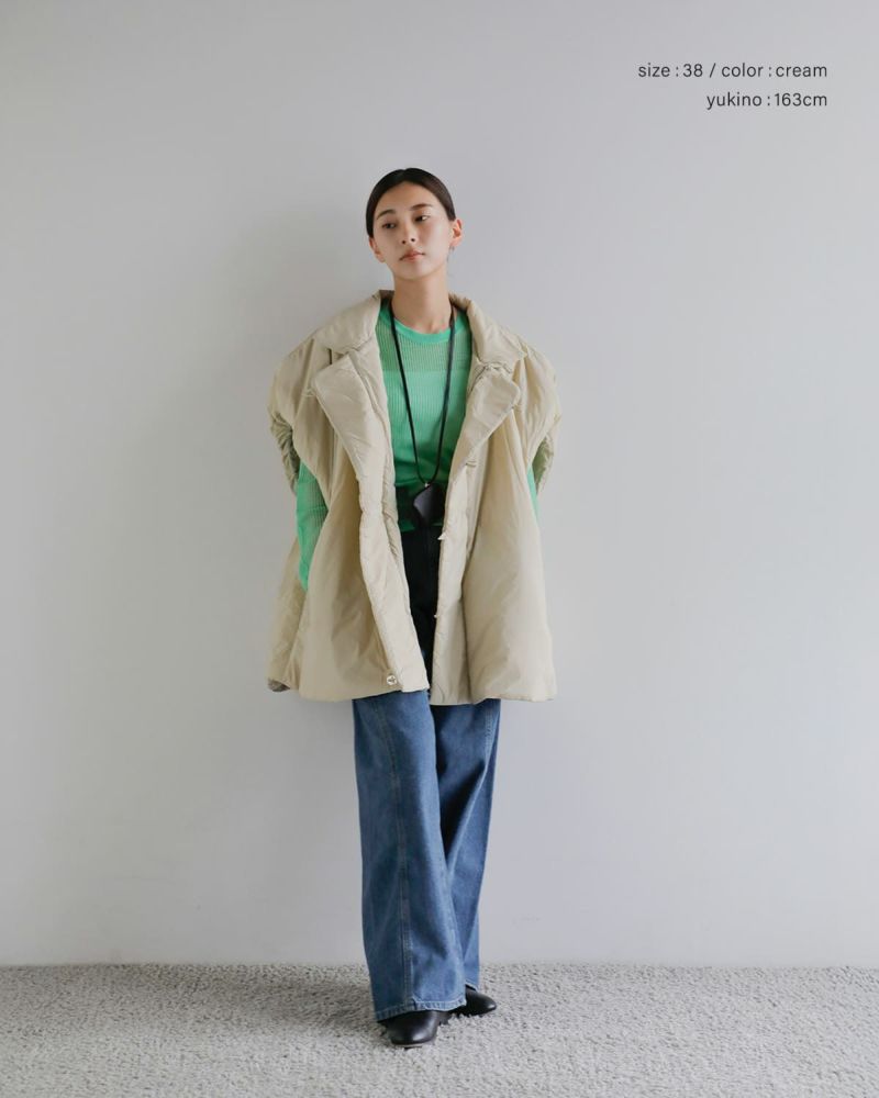 anuke アンヌーク 中綿 ボリューム オーバー ベスト “Volume Over Vest