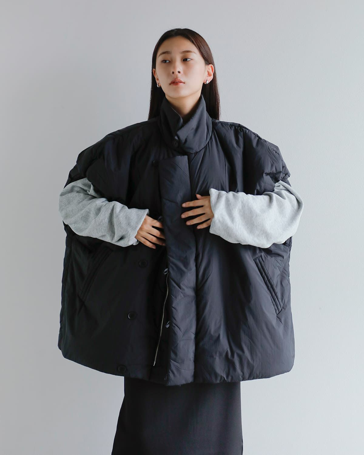 40%OFF】anuke アンヌーク 中綿 ボリューム オーバー ベスト “Volume