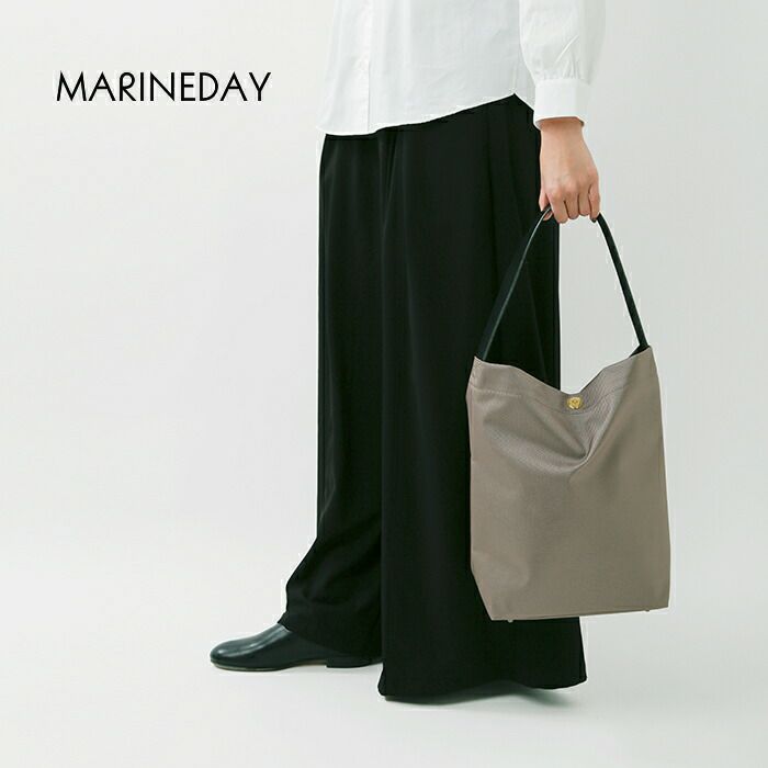 MARINE DAY マリンデイ 66ナイロン×栃木レザー ショルダーバッグ